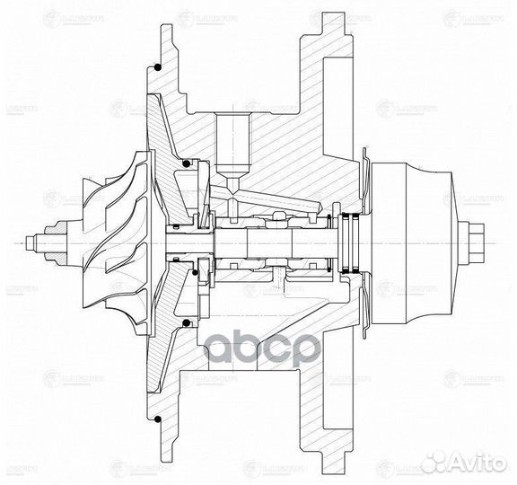 Турбина (картридж) ford transit 11- 2.2D E5 тип