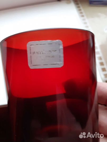 Бокалы рубинового стекла