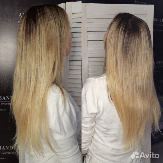 Наращивание волос голливудское