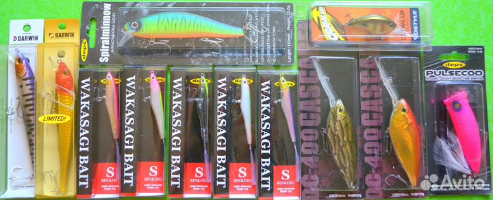 Воблеры:daiwa,deps,duo,eclipse,ever green и др