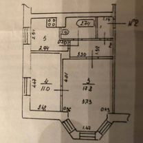 2-к. квартира, 44,8 м², 1/2 эт.