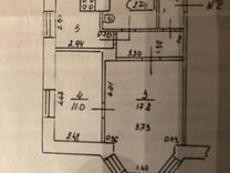 2-к. квартира, 44,8 м², 1/2 эт.