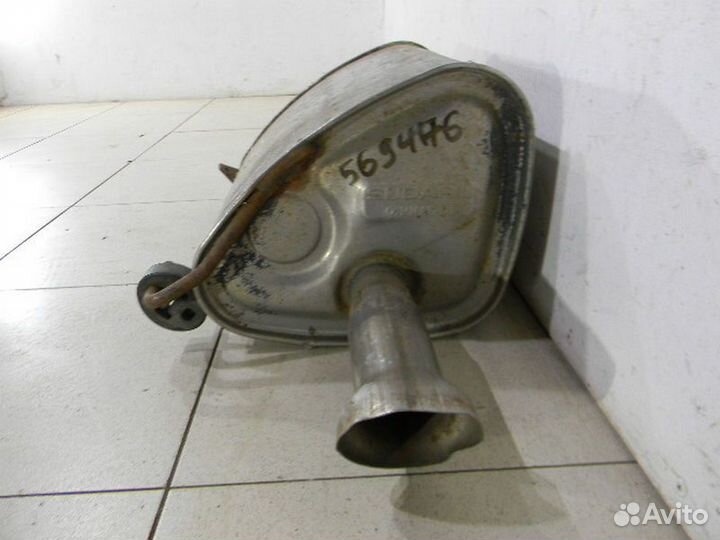 Задняя банка глушителя