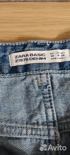 Джинсовая юбка zara мини