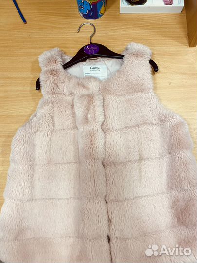Меховая жилетка для девочки
