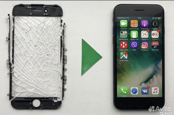 Замена стекла на айфоне