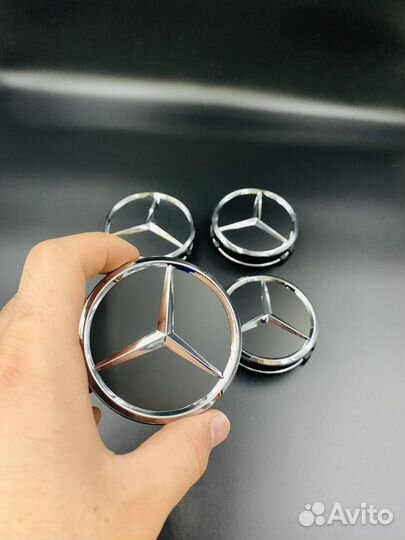 Колпачки заглушки на литые диски Mercedes benz