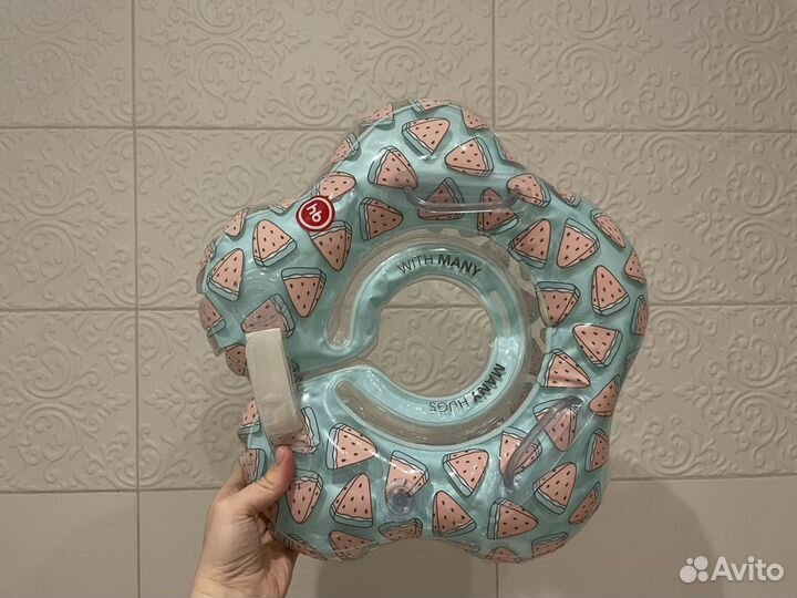 Круг для плавания на шею happy baby aquafun