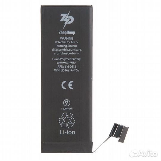 Аккумулятор iPhone 5 +20 увеличенной емкости в наб