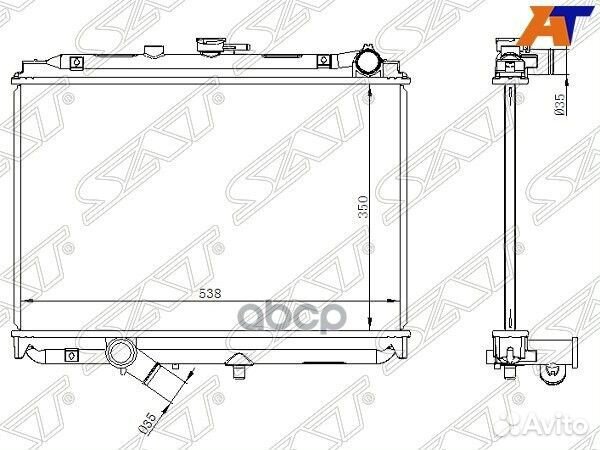 Радиатор Mazda Bongo 93-99 MZ00015 Sat