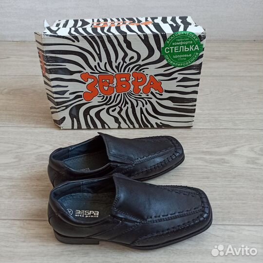Туфли натур.кожа, Зебра 30