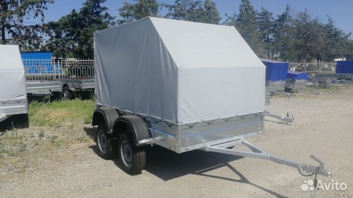 Прицеп Титан 2515 2-х осный с высоким тентом