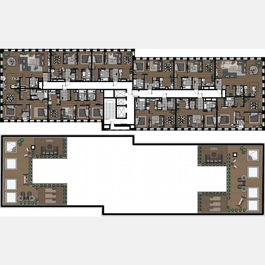 2-к. апартаменты, 77,1 м², 23/23 эт.