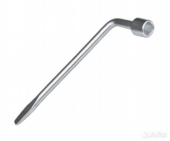 Баллонный ключ 19мм изогнутый, с лопаткой