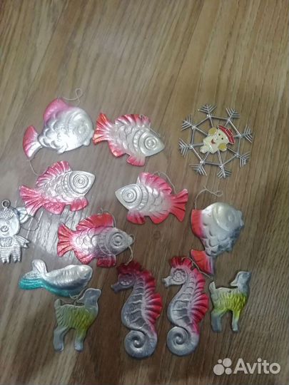 Картонные елочные игрушки СССР