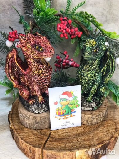 Восковая свеча дракон