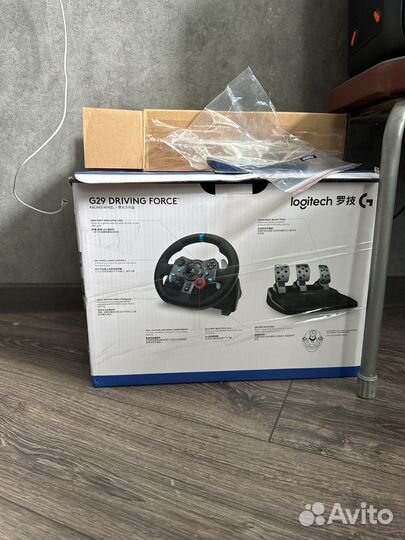 Logitech g29 driving force(руль+кпп+ручник)