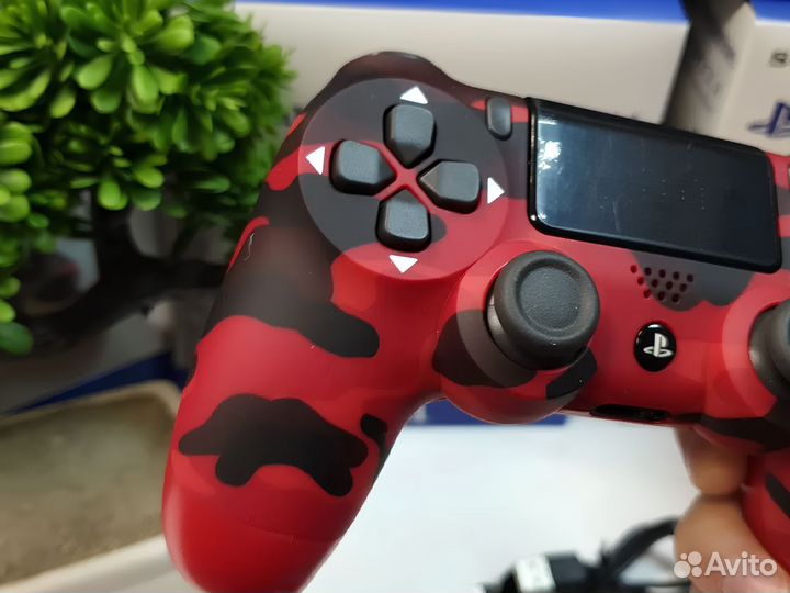 Джостик DualShock 4 красный хаки