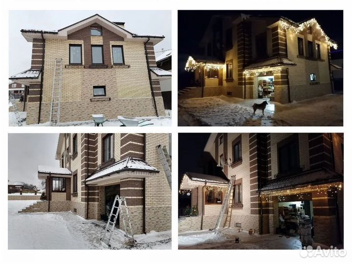 Монтаж уличных гирлянд Работаем строго по договору