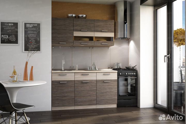 Кухонный гарнитур Зебрано