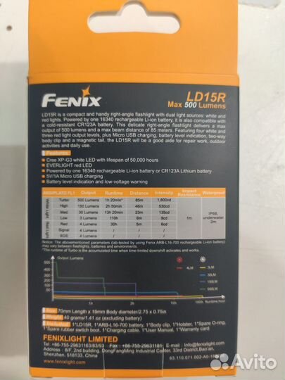 Фонарь Fenix LD15R