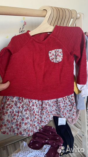 Вещи на девочку пакетом 6-12 месяцев