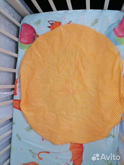 Простынь на резинке круглая 75*75