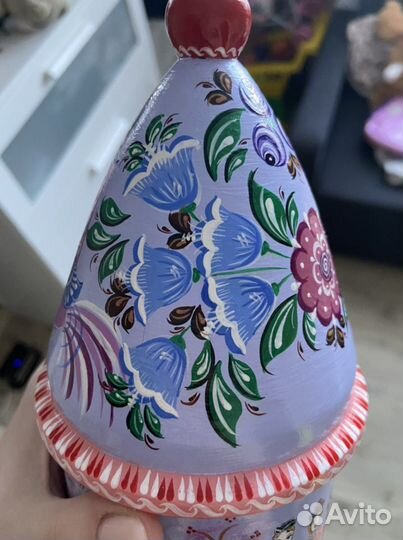 Поделка Шкатулка сувенир с городецкой росписью