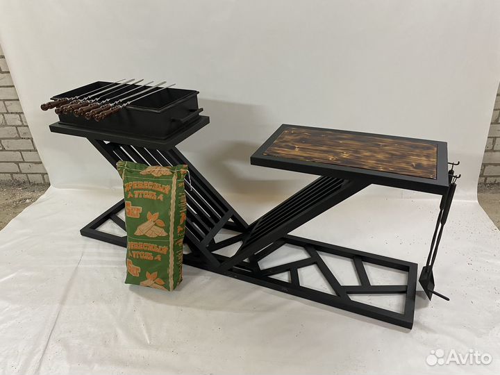 Мангал в стиле лофт