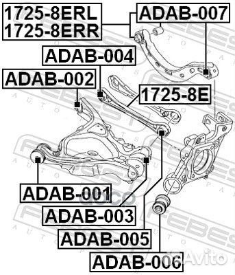 Сайлентблок заднего поперечного рычага audi A6