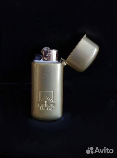 Редкая Мальборо Marlboro футляр зажигалка bic