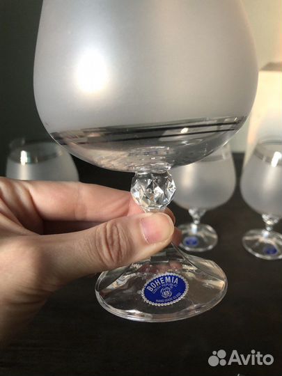 Бокалы из богемского стекла