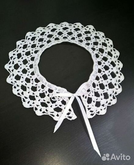 Воротничок крючком на платье