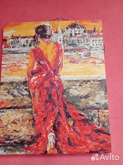 Картины по номерам раскрашенная