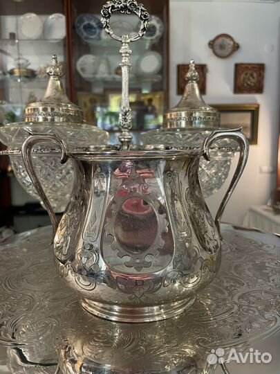 Антикварная бисквитница Англия