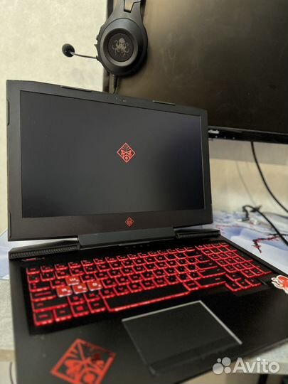 Ноутбук hp omen 15, core i5 7300hQ, geforce 1050