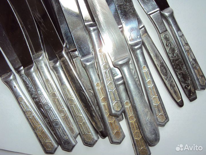 Ножи нержавейка СССР скопом 16 штук