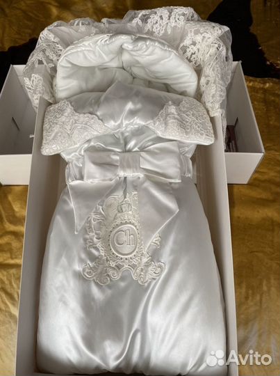 Теплый конверт на выписку Choupette