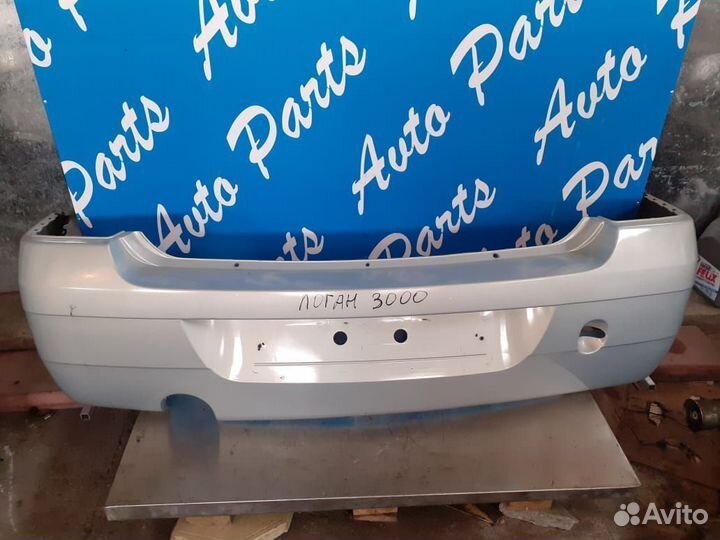 Рено Логан задний бампер серый