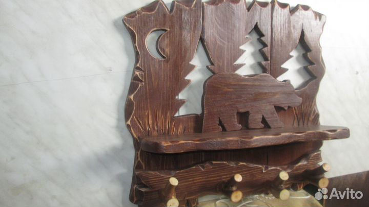 Вешалки и панно для бани