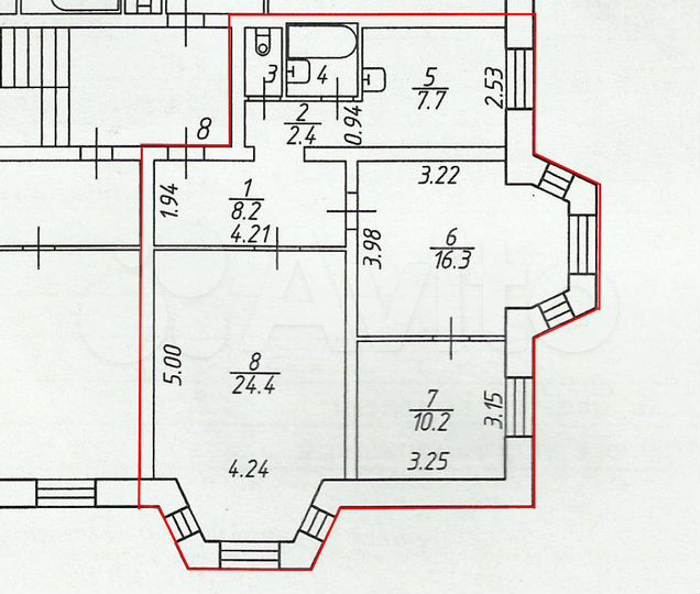 3-к. квартира, 72,9 м², 1/3 эт.