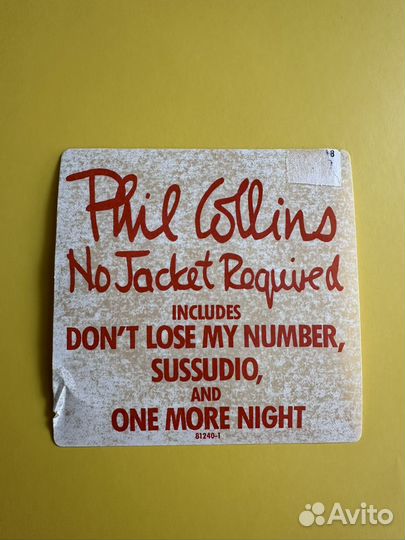 Phil Collins - No Jacket Required USA