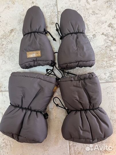 Пинетки и варежки зимние