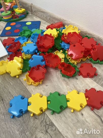 Деревянные игрушки сортеры мозайки