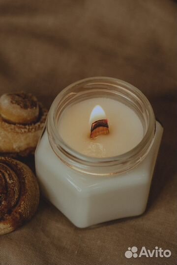 Свеча из натурального кокосового воска