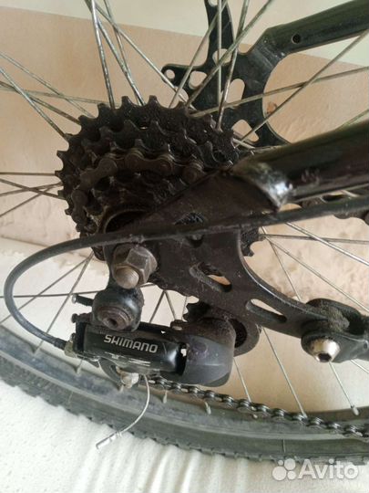 Велосипед горный, с 2 амортизаторамиС скоростяями