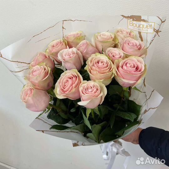 Цветы розы букет