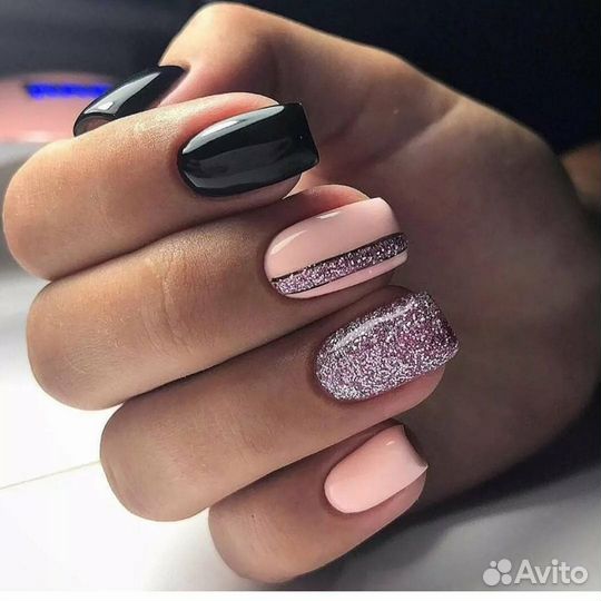 Маникюр гель лак наращивание ногтей педикюр