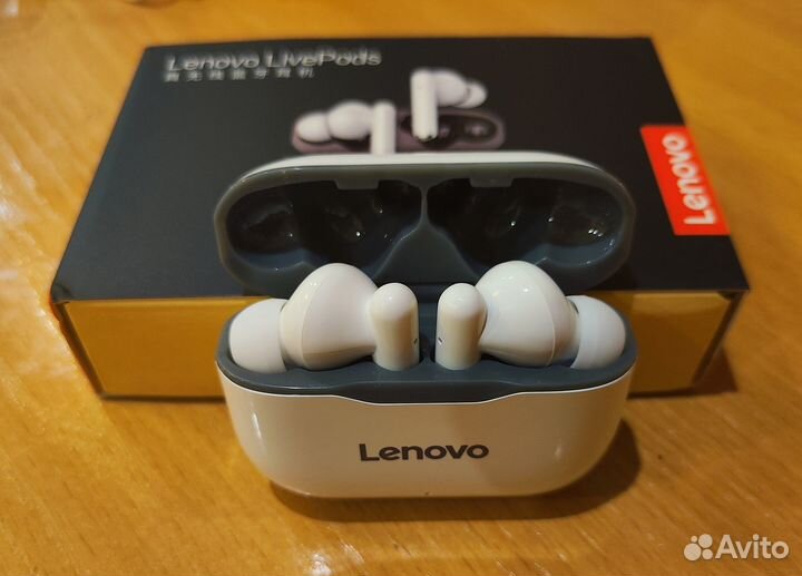 Lenovo LivePods беспроводные наушники, новые