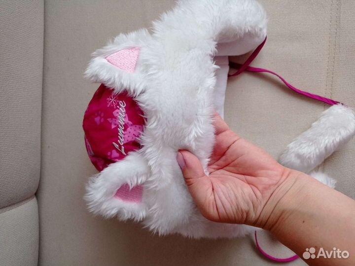 Шапочка для девочки 52р (1-2 года), с ушками